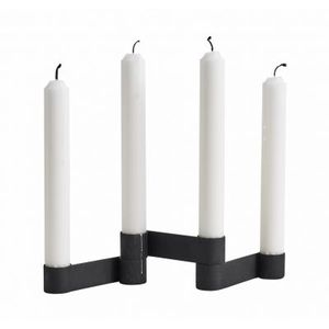 Nouveau support de bougeoir en fer forgé noir mat en métal fini antique des fabricants indiens prix de gros pour un usage domestique - Product Image 6