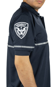 Camiseta de Seguridad Clásica Personalizada OEM y Camiseta Polo Táctica de Patrulla en Bicicleta con Bolsillo con Cremallera y Franjas Reflectantes - Product Image 4