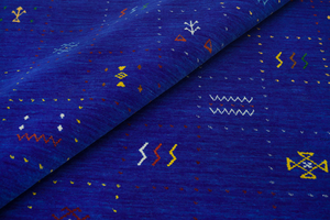 Alfombra Azul Gabbeh Tejida a Mano, Alfombra de Lana, Decoración Tribal Rústica, Alfombra Grande para Piso, Estilo Hogareño Acogedor 5076 - Product Image 5