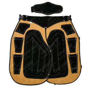Vente en gros de chaps de maréchal-ferrant en cuir professionnel en toile patchs rembourrés en cuir durable tissu anti-déchirure ajustement facile conception personnalisée - Product Image 6