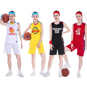 Vêtements de basket-ball pour femmes Conception personnalisée Motif de logo imprimé Costume d'équipe d'entraînement de compétition sportive pour filles - Product Image 1
