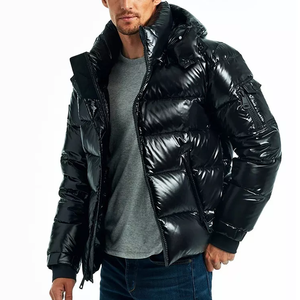 High Quality Custom logo Print Winter Cotton Bubble Jacket Men Oversize Outdoor Men Puffer Jackets 2025 - Product Image 4