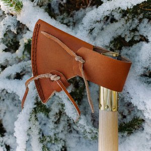 Hacha de supervivencia al aire libre éxito de ventas servicio OEM ODM calidad superior personalizada al por mayor hacha forjada a mano con funda de mango de cuero - Product Image 6