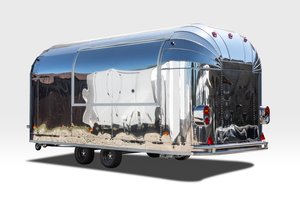 White Motorized Stainless Steel Mobile Food Truck Trailer Box Van Insulated Compartments for Frozen Food Delivery Street - Product Image 2