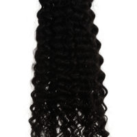 Ekstensi Rambut Remy India Premium 10A Kinky Straight dan Natural Wave Bebas Kusut dan 100% Remy Warna 1B