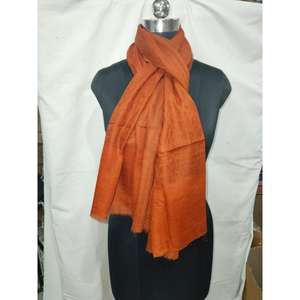 Estola de Lana 100% Cachemira, Estola Larga Cuadrada de Cachemira con Lazos Bordados, Diseño Jacquard Liso con Estampado Animal para Primavera/Verano - Product Image 1