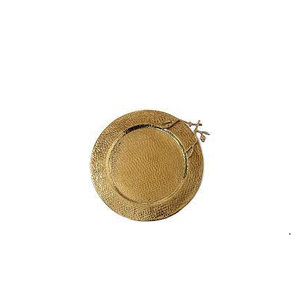Plaque de chargement en laiton à la mode, assiette de Banquet de comade, assiettes de chargeur en verre doré de 13 pouces pour mariage et utilisation à vendre - Product Image 5