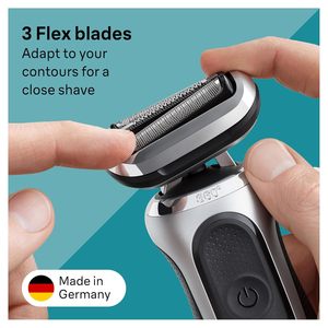 Cabezal de Repuesto para Afeitadora Eléctrica, Cuchilla Única Plateada, Lámina de Afeitado para Rostro, IPX7, Cuchilla Doble Lavable, Afeitadora Rotatoria - Product Image 2