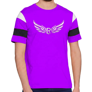 Men's Orange Short Sleeve T-<b>Shirt</b> with White Logo Casual O-Neck Jersey Fit 100% Cotton Knitted Eco-Friendly Breathable - Product Image 2