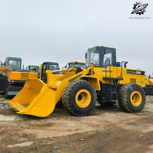 Chargeuse sur pneus Komatsu380 d'occasion 16,3 tonnes 3m³ de godet Marque japonaise d'origine Matériel de construction d'occasion Faible nombre d'heures Certifié CE - Product Image 2