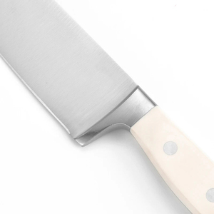 Couteau de cuisine japonais en acier forgé noir de 210 mm à 3 couches, fait main, avec manche en bois de résine - Product Image 4