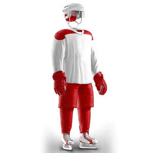 Uniforme de hockey sur glace confortable 100% polyester à séchage rapide, faible MOQ, vêtements de sport d'équipe 100% polyester - Product Image 1