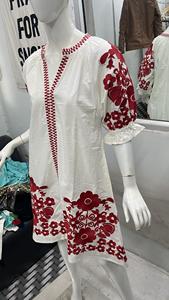 Nouvelles robes de plage d'été longues pour femmes Sexy Spliced Lace Vacation Embroidery Casual Maxi Bohemian Dress - Product Image 2