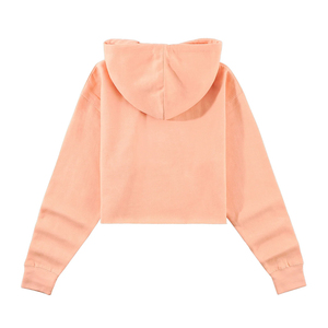 Haute qualité femmes haut court sweats à capuche à manches longues pull en plein air Fitness Yoga respirant femmes sweat à capuche court - Product Image 3