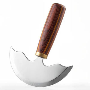 Cuchillo Cortador de Cuero Duradero con Mango de Madera Maciza, Cuchillo de Cuero de Borde Curvo para Corte Profesional de Artesanía - Product Image 4