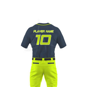 ชุดเครื่องแบบเบสบอลของผู้ใหญ่ผ้าโพลีเอสเตอร์100% ระบายอากาศได้ดีดีไซน์ล่าสุด - Product Image 6