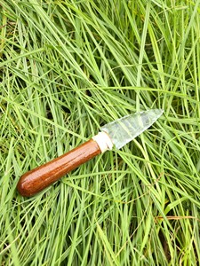 Compra hermoso cuchillo de hoja de cristal con mango de madera decoración de altar metafísico - Product Image 5