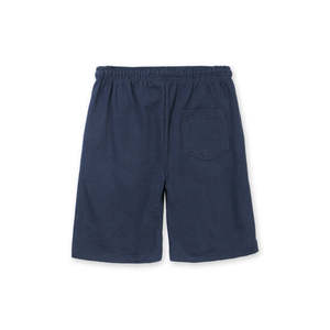 กางเกงขาสั้นคาร์โก้สีกรมท่าสำหรับผู้ชายทรงสปอร์ตแบบไฮสตรีทขนาด xxs/xs ผ้าโพลีเอสเตอร์ปักที่หัวเข่ามีโลโก้ที่เอวยางยืด - Product Image 3