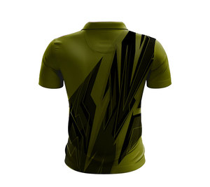 Camiseta de Algodón 100% Transpirable, Estilo Moderno y Urbano, Cuello Camisero, Ajuste Elástico, Impresión Personalizada, Suave y Cómoda para el Verano - Product Image 3