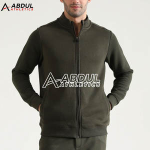 Sweat-shirt à fermeture éclair en coton mélangé personnalisé, tissu doux, tenue élégante pour l'extérieur Sweat-shirt - Product Image 1