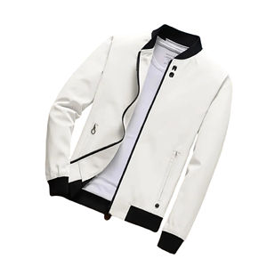 Chaqueta universitaria de calidad personalizada de invierno para hombre, chaqueta ligera, chaquetas de bombardero informales con letras y gofres - Product Image 1