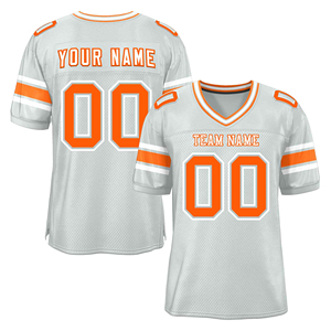 Camisetas de Fútbol Americano al por Mayor 2026, OEM, Multicolores, Transpirables, de Manga Corta, MOQ Bajo, Nombre del Equipo Personalizado, 100% Poliéster - Product Image 1