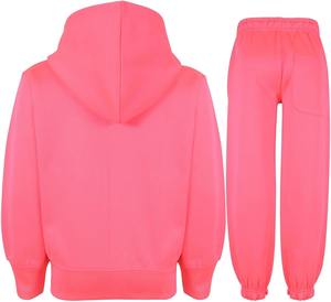 Customized Tracksuit Hoodie with Sports Joggers <b>Jogging</b> Sweatpants Activewear Set Children Girls - Product Image 1