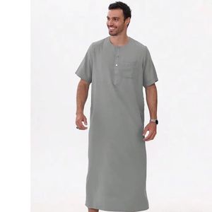 Última llegada hombres hechos a mano color blanco Arabia Thobes alta calidad por encargo Arabia Thobes hecho en Pakistán - Product Image 3