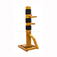 Équipement d'entraînement d'arts martiaux de haute qualité, léger, en bois, pour Kung Fu, Wing Chun, Taekwondo et Karaté, avec support en bois, 1 pièce