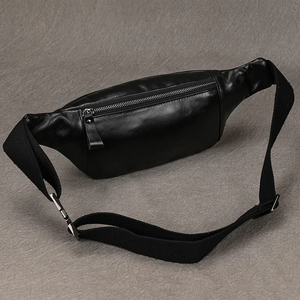 Sac banane unisexe en cuir de marque de luxe, couleur unie, écologique, avec lettres, sac à bandoulière, sac de poitrine, sac à main de créateur - Product Image 2