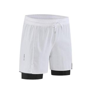 Pantalones cortos de gimnasio al por mayor 2 en 1 banda de cintura de cuerda poliéster de secado rápido ropa deportiva para correr pantalones cortos de malla de entrenamiento de gimnasio envío DDP - Product Image 3