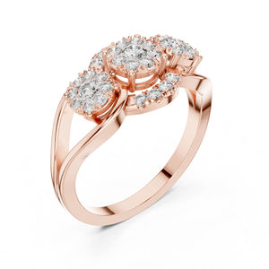 Anillo de Lujo con Diamante Cultivado en Laboratorio de 0.52 Ct, Corte Redondo, Oro Rosa de 14K, Certificado IGI, para Mujer |   Ropa de Fiesta |   Diamante Cultivado Nuevo - Product Image 6