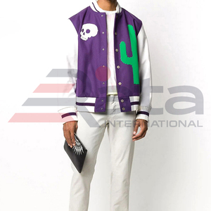 2024 veste universitaire de baseball pour hommes avec logo personnalisé meilleur design pour la saison d'hiver coupe ajustée Style décontracté pour le printemps et l'automne - Product Image 3