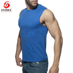 Débardeur en coton bon marché 2024 vêtements de sport pour hommes vente en gros de débardeur d'entraînement pour hommes débardeur de jogging pour hommes - Product Image 5