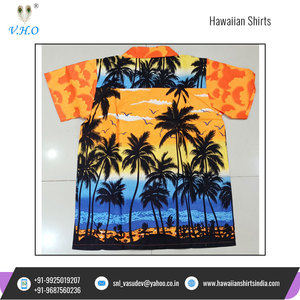 Chemises d'été hawaïennes à manches courtes pour hommes, taille libre, articles de fête de plage, palmier imprimé, pour les acheteurs en vrac - Product Image 4