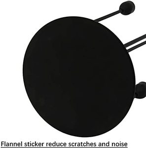 เชิงเทียนสีดำ10แขนหรูหราพร้อมฐานสี่เหลี่ยมสีทองฝาแก้วที่ไม่ซ้ำกันชั้นเชิงเทียนสำหรับงานแต่งงานของวางกลางโต๊ะคริสต์มาส - Product Image 5