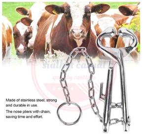 ที่มีคุณภาพสูงวัวจมูกผู้ถือวัวเครื่องมือสัตวแพทย์ทําเองสแตนเลสผู้ถือวัวโซ่ - Product Image 6