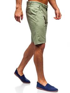 กางเกงขาสั้นผ้าชิโนแบบสปอร์ตสำหรับผู้ชายกางเกงขาสั้นผ้าฝ้ายหลายกระเป๋าแบบคลาสสิกระบายอากาศได้ดีสำหรับชายหาดกลางแจ้ง - Product Image 2