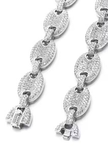 Joyería de Hip Hop 10K / 14K/ 18K Cadena de eslabones de marinero cubano Moissanite Iced Out Hip Hop Collares cubanos disponibles a los mejores precios - Product Image 5