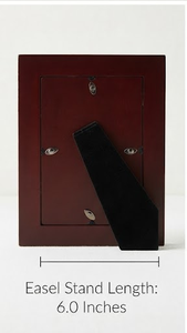 Rectangular MDF Eco-friendly Lightweight <b>Photo</b> <b>Frame</b> with Resin Checkered Brown and Cream Border Vertical Modern Design - Product Image 3