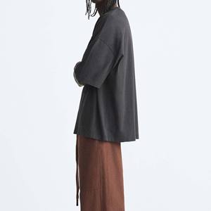 Crew Fitness Loose Fit 100% Camiseta de algodón para hombres Heavyweight Distressed Sun Faded Design Colorful Sun Faded T-Shirt - Product Image 5