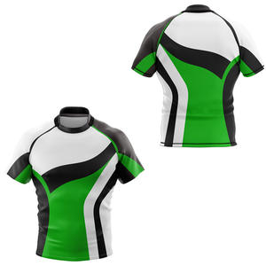 Color sólido último diseño sublimado de talla grande Rugby Jerseys / 100% poliéster calidad superior personalizado Rugby Jerseys - Product Image 6