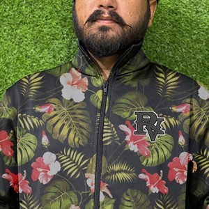 Chaqueta de invierno de lona estampada para adultos, de moda, cómoda, estilo urbano, con cuello alto, cortavientos frontal, transpirable, para otoño, venta al por mayor - Product Image 6