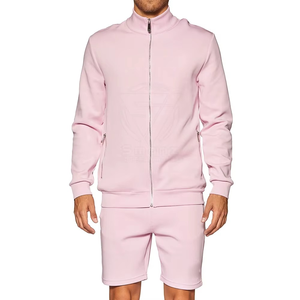 Wholesale Custom Logo <b>Track</b> Joggers Suit Sweat Sports Short Tracksuits 2piece Shorts Sets 2 Piece <b>T</b> Shirt and Shorts Men's Set - Product Image 1