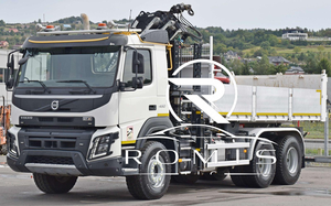 Camion benne Volvo FMX 460 6x4 avec grue Atlas 172.3E, moteur Weichai blanc, hauteur de levage 25m - Product Image 2
