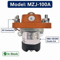 Contacteur CC MZJ-100A 12V 24V à double bobine, relais 100A pour interrupteur d'alimentation de batterie de véhicule électrique, contact magnétique électrique 500A
