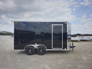 Remorque de transport fermée 7x14, caisse en acier, 7000 lb, avec porte à rampe, prête à être expédiée à prix avantageux |   Remorque de transport fermée 7x14 - Product Image 2