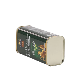 Boîtes en fer blanc personnalisées avec couvercle pour huile d'olive, chocolat, biscuits, aliments pour animaux – Fabriquées en tôle métallique - Product Image 4