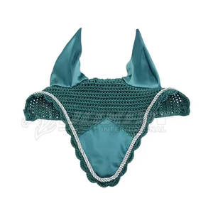 Bonnet d'oreille de cheval souple pour protection contre les mouches Filet respirant et confortable pour l'équitation et l'entraînement - Product Image 1