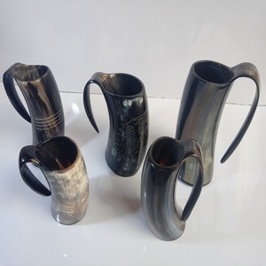 Premium buey/vaca vikingo beber cuerno Vaso Real buey cuerno taza jarra reventa adecuado mejor precio - Product Image 5